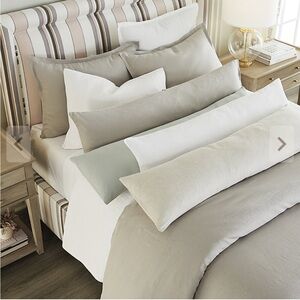 Ballard Designs Oversized Belgium Linen Lumbar Pillow Cover